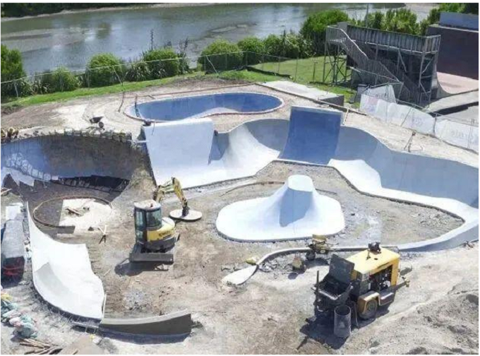 滑板場地施工圖片 滑板場地施工圖片