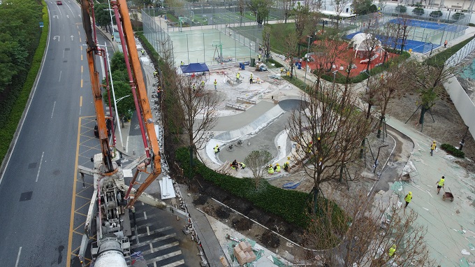 滑板場地施工圖片 滑板場地施工圖片